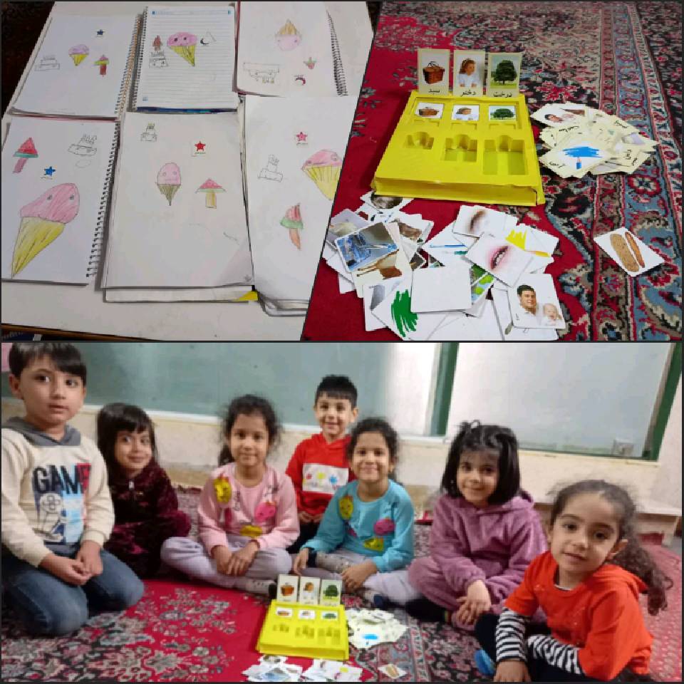 گزارش مهدکودک خلاقیت ️در حسینیه حضرت علی اصغر(ع) شهر اراک