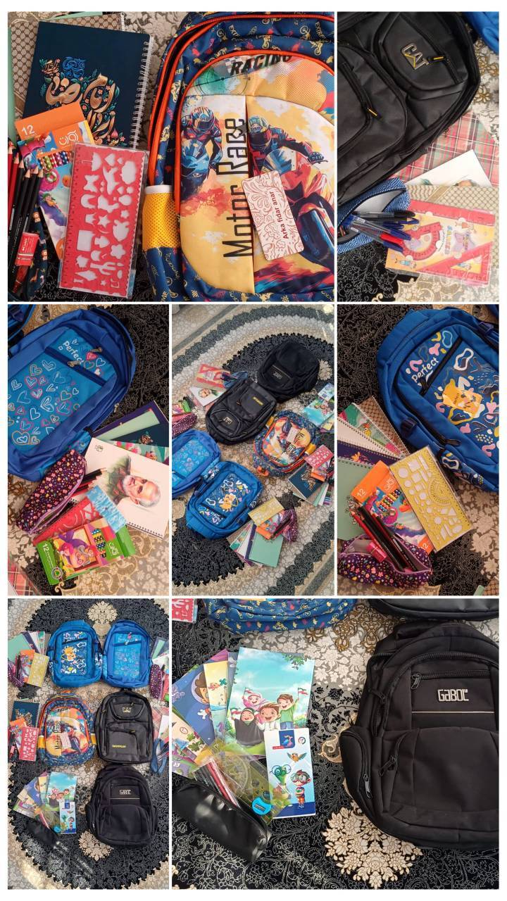 نیکی 793 به نیت حضرت علی علیه السلام (توزیع لوازم‌التحریر)