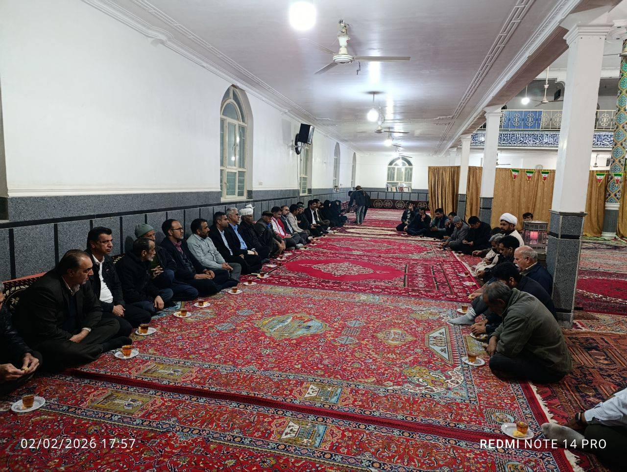 جشن نیمه شعبان در مسجد و مدرسه روستای بالاخانه