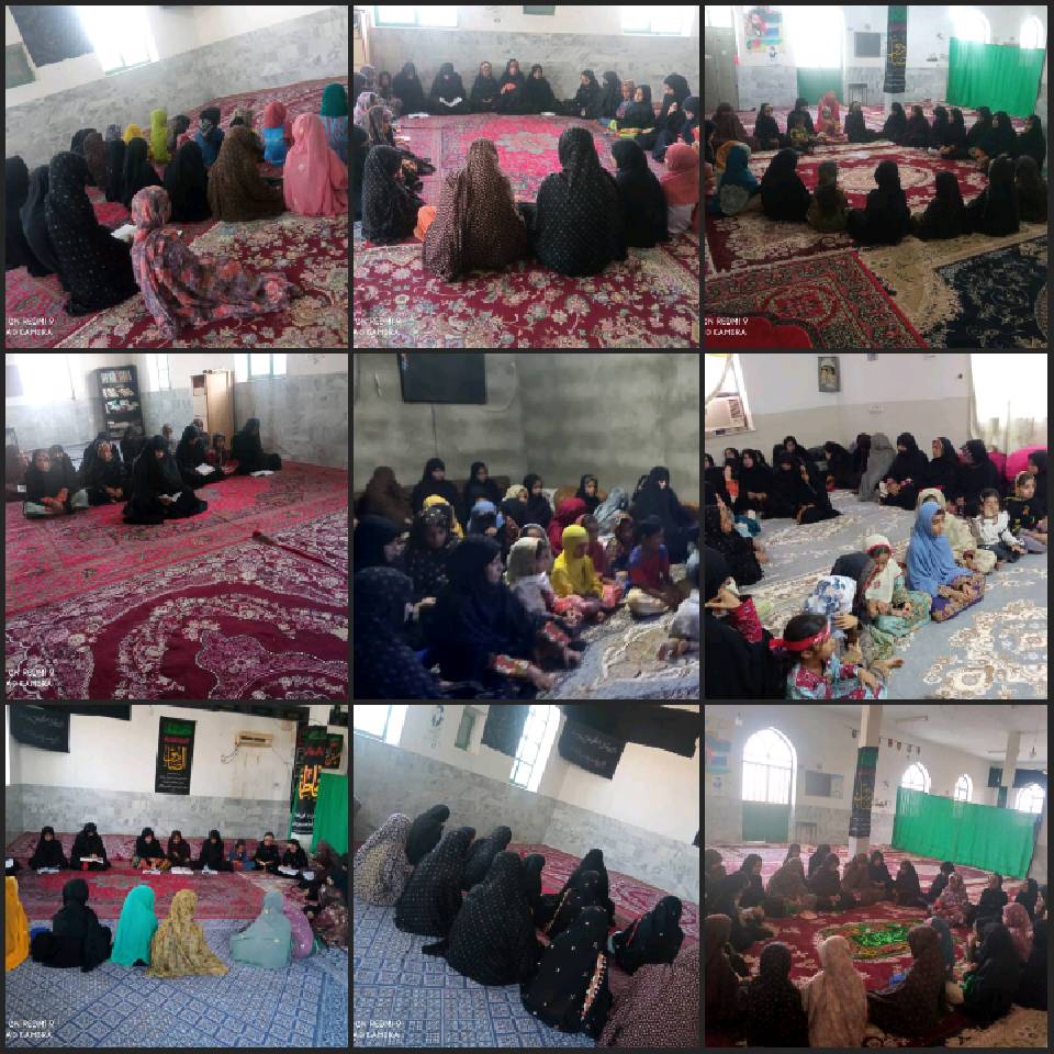 برگزاری کلاس قرآن در کانون مسجد در روستای بزمان