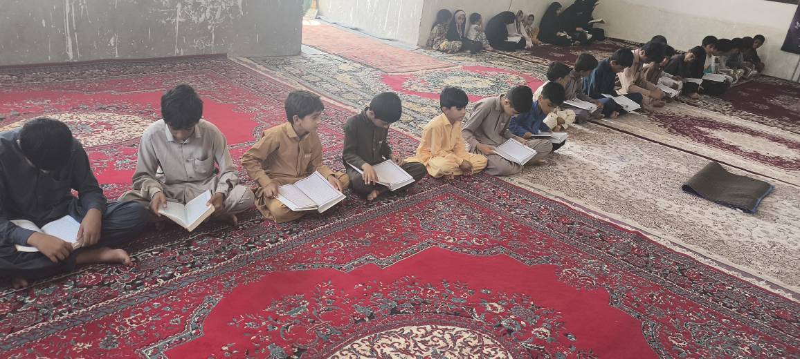 کلاس قرآن در روستای برفی شهرستان هامون - گره جهادی وارثین