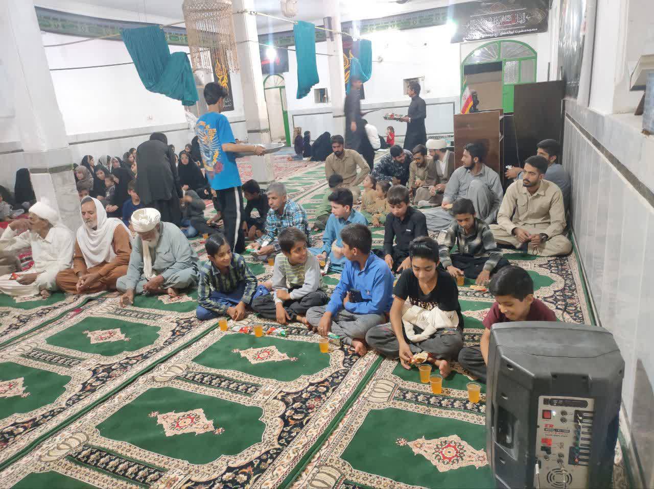 برپایی جشن و نورافشانی روز عید غدیر در روستای موسی محمد بخش - گره جهادی وارثین