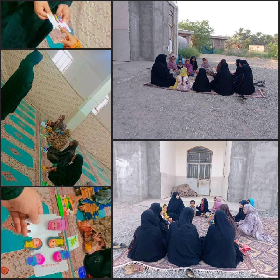 گزارش برنامه ها در کانون مسجد روستای حیدرآباد