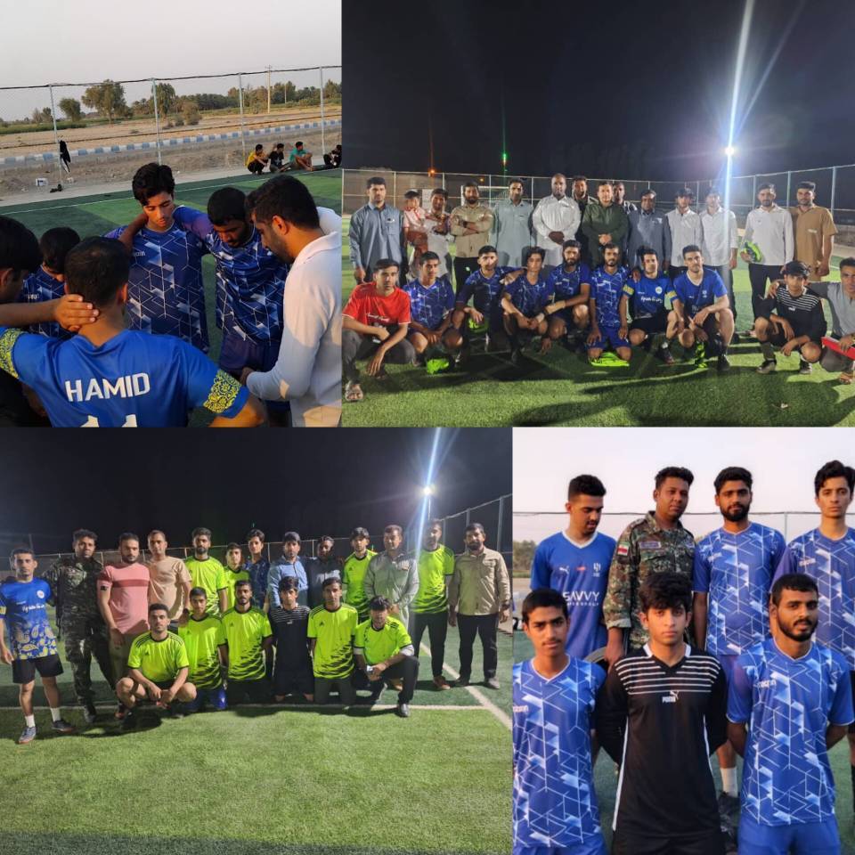  رقابت های فوتبال حوزه های هفتگانه مقاومت بسیج شهرستان های رودبار و جازموریان