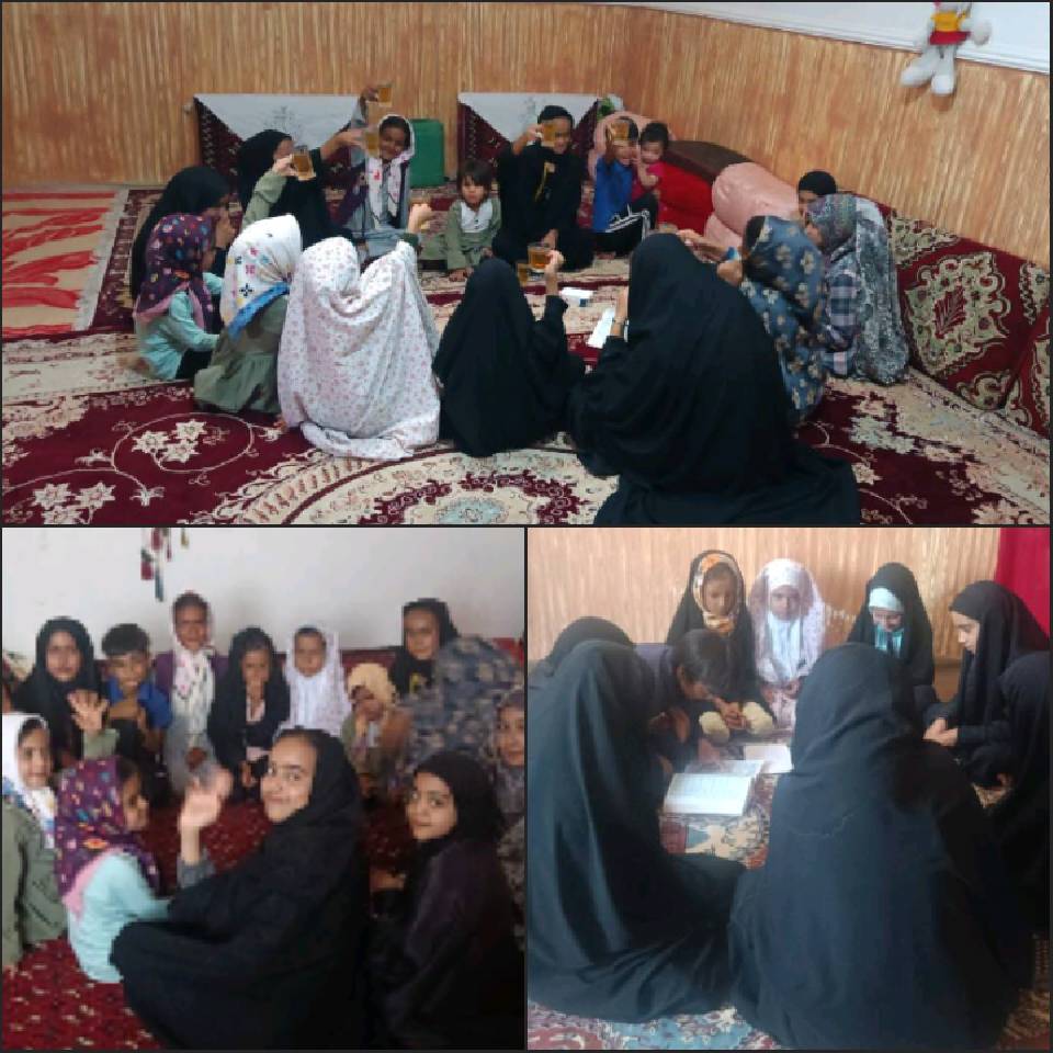 کلاس آموزش قرآن کودکان با محوریت سوره فیل کانون مسجد حضرت ابوالفضل العباس علیه السلام روستای میل نادر