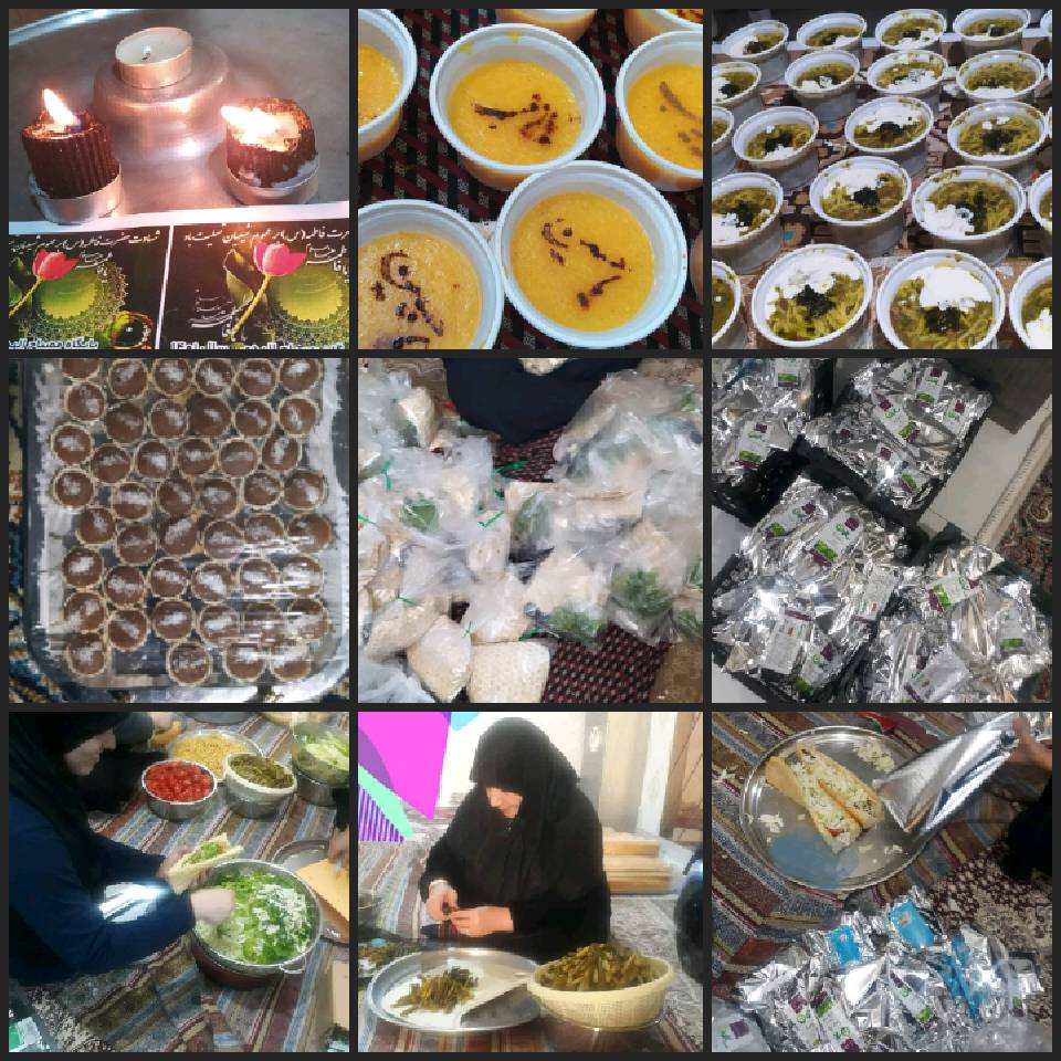  پذیرایی در  مراسم عزاداری شهادت حضرت فاطمه زهرا (س) 