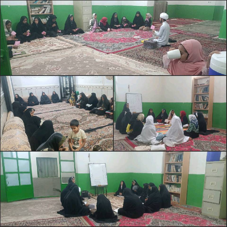 گزارش فعالیت کانون مسجد حضرت فاطمه زهرا (س) در روستای اسلام آباد شهرستان نیمروز 