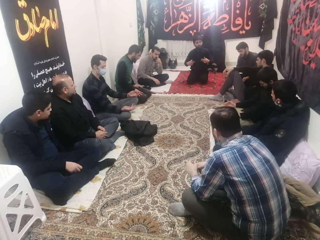 مجلس عزاداری سیدة النساء العالمین به همت برادران جهادگر وارثین در روز شهادت برگزار شد