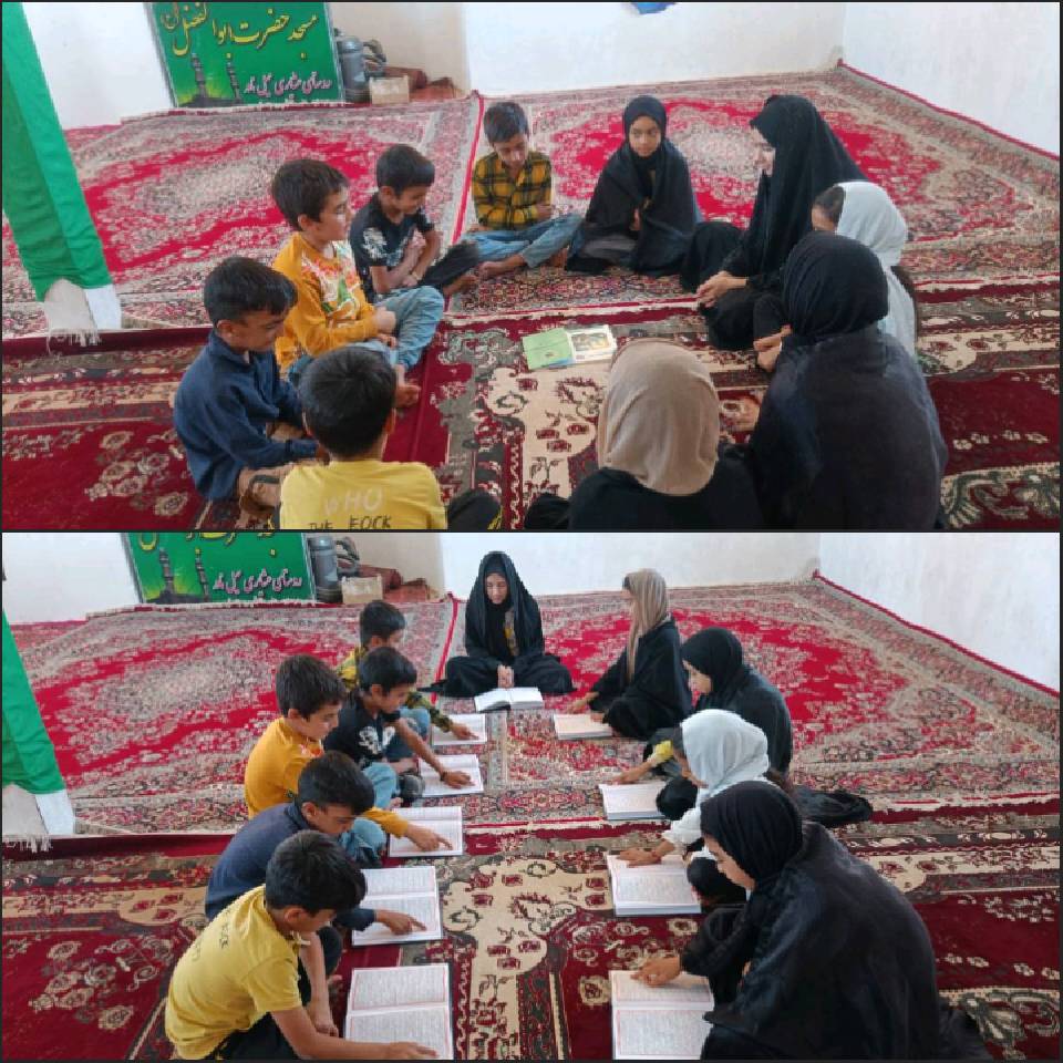 گزارش آموزش قرآن برای نوجوانان در کانون مسجد روستای میل نادر