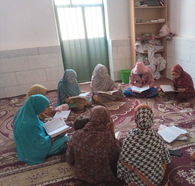 گزارش کلاس قرآن در کانون مسجد روستای چاهدازو استان سیستان و بلوچستان