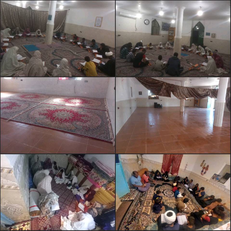 برگزاری  جلسه هفتگی قرآنی و غبارروبی مسجد در کانون مسجد روستای ده گودال جازموریان 