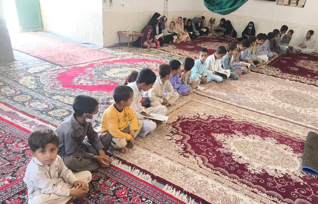 گزارش کلاس قرآن در کانون مسجد روستای برفی شهرستان هامون مهر ماه 