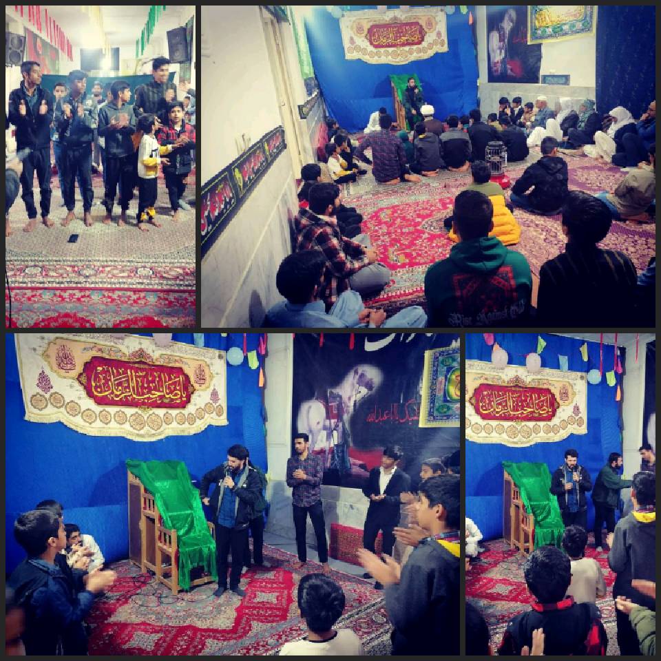 گزارش برپایی جشن به مناسبت ولادت با سعادت امام زمان(عج) در مسجد حجت بن الحسن (عج)