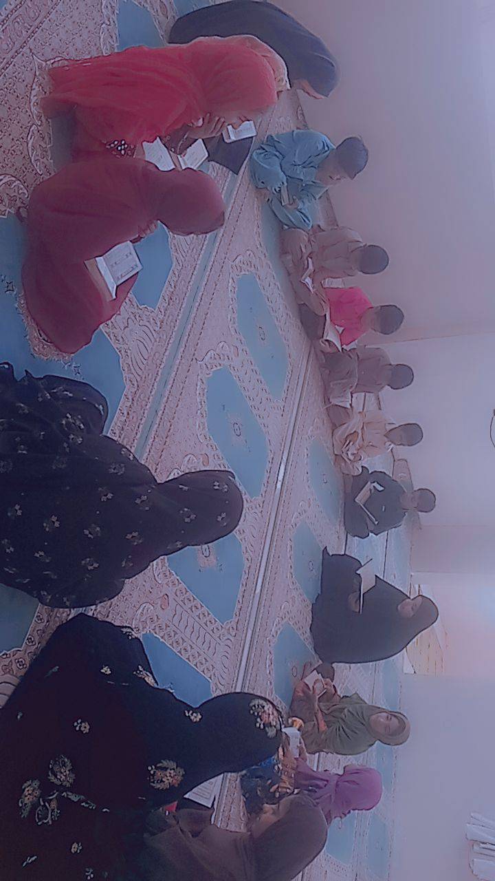 گزارش برنامه های قرآنی در کانون مسجد روستای حیدرآباد استان کرمان