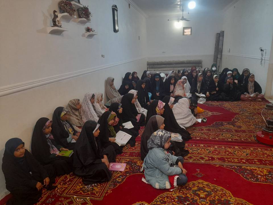 گزارش تمرین گروه سرود نوجوانان روستای اشتراک در ایام نیمه شعبان