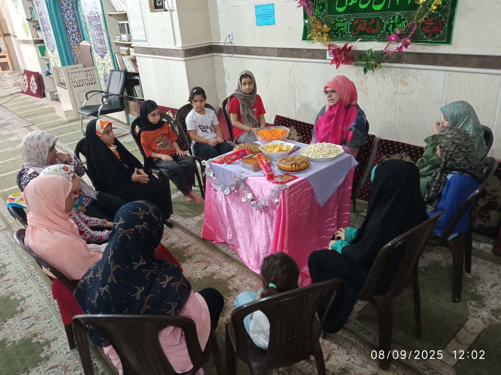 گزارش جشن پایان کلاس های تابستانی دختران فاطمی در دوشنبه های امام حسنی (ع)  امین آباد