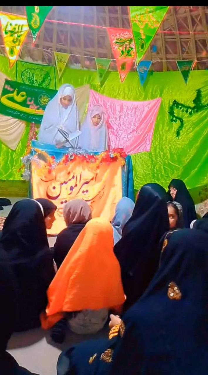 برپایی جشن عید غدیر در روستای چاهدازو - گره جهادی وارثین