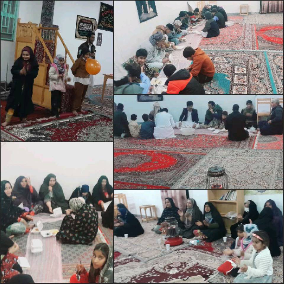 گزارش جشن نیمه شعبان به همراه سخنرانی، مسابقه و پذیرایی در روستای گنبدشاهی