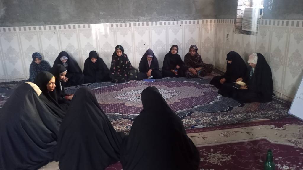 برگزاری کارگاه در کانون مسجد روستای چاهدازو
