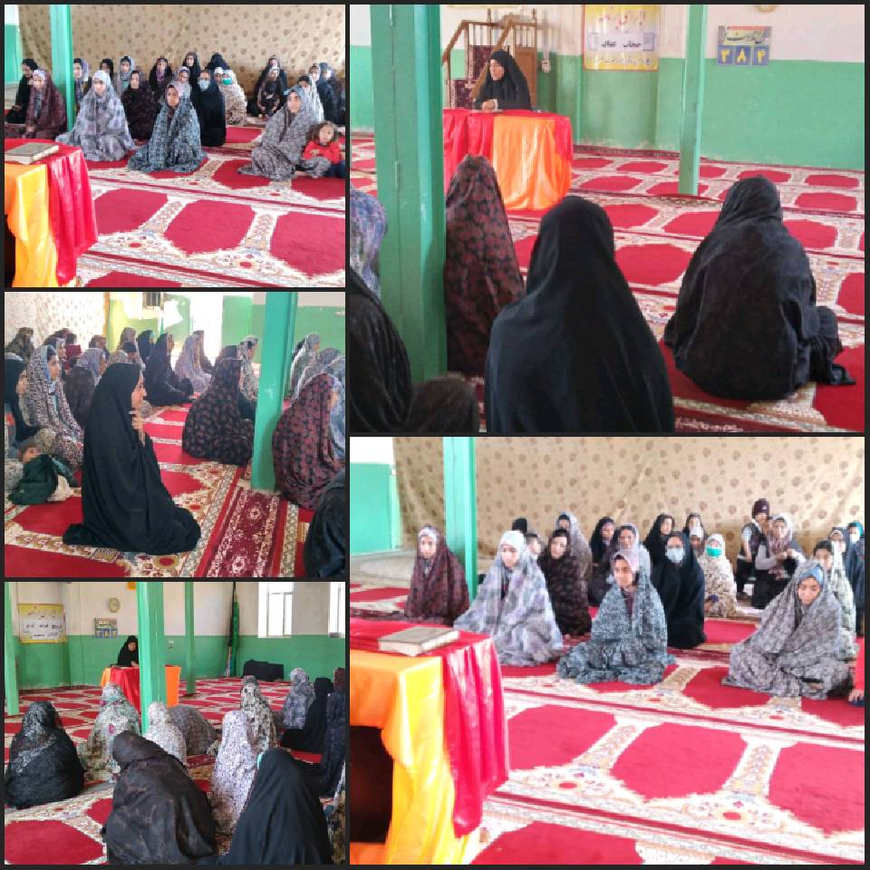 برگزاری کارگاه ترویج فرزندآوری و کارگاه تبیین عفاف مخصوص نوجوانان و بانوان در کانون مسجد روستای حجت آباد استان سیستان و بلوچستان