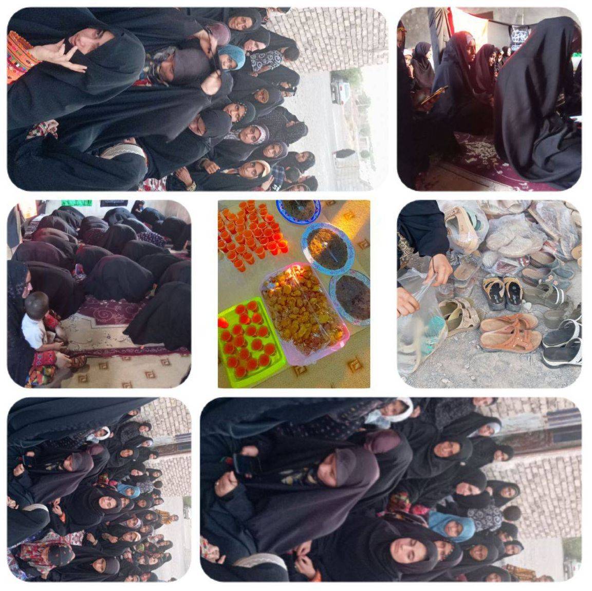 گزارش مراسم عزاداری آقا اباعبدالله الحسین (ع) مخصوص بانوان در روستای چاهدازو