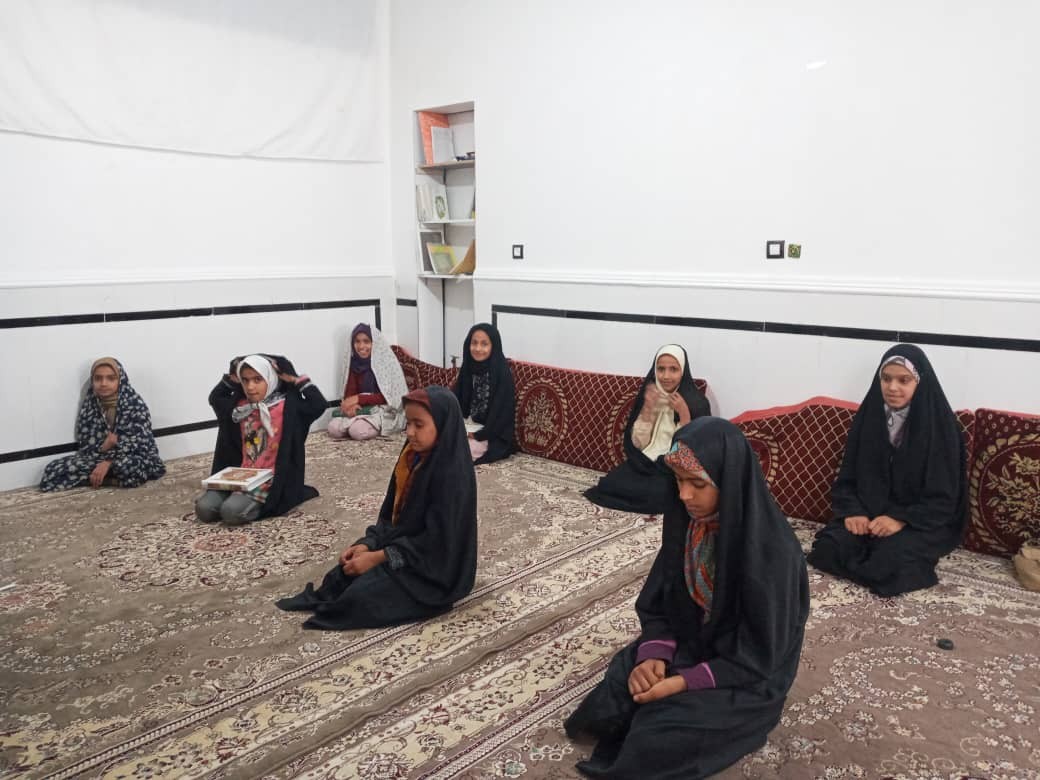 برگزاری کلاس قرآن در روستای عباس آباد سنجدی از شهرستان نیمروز