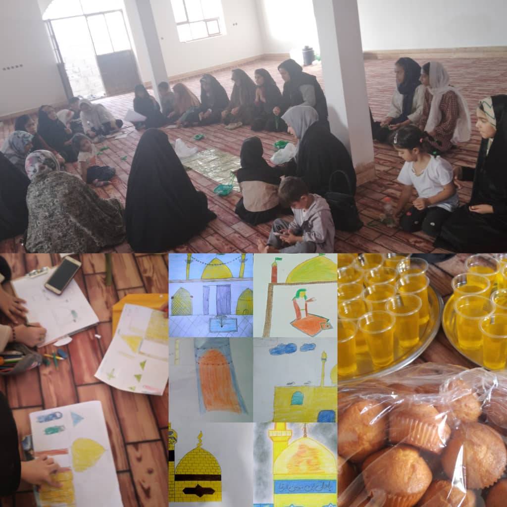گزارش مناسبت میلاد امام رضا (ع) جشن و ذکر اهل بیت (ع) به ویژه امام زمان (عج) در روستای خراشادی زابل 