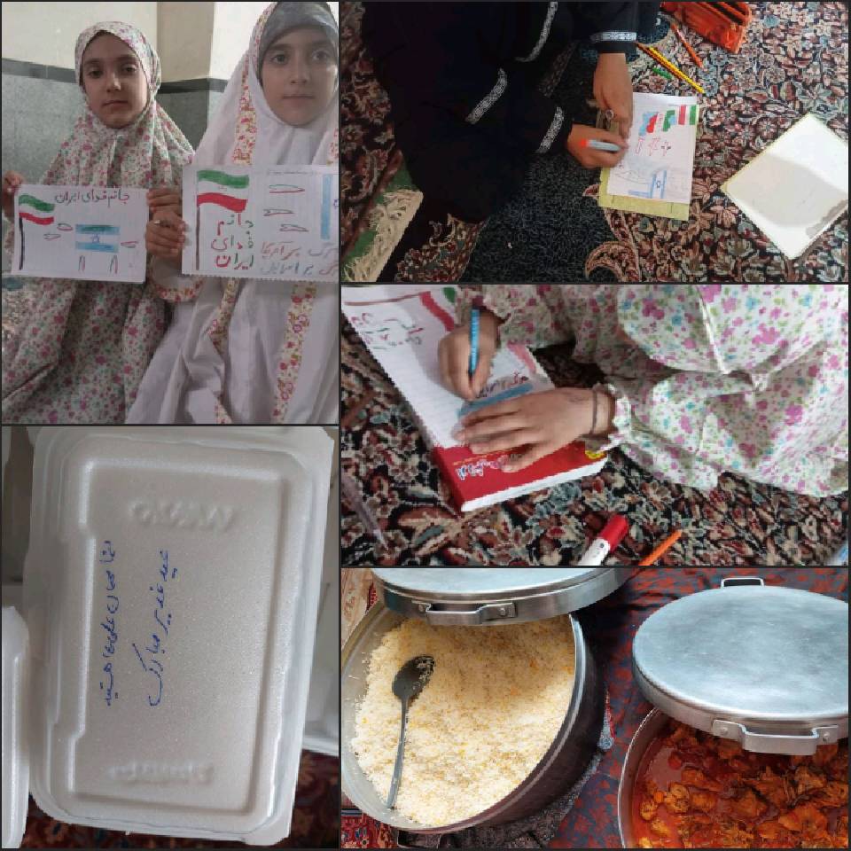 با آرزوی پیروزی انقلاب اسلامی در جبهه حق علیه باطل سگیونیسم برنامه های ایام غدیر در جیرفت