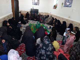 برگزاری برنامه های دهه فاطمیه روستای حجت آباد خواجه استان سیستان و بلوچستان