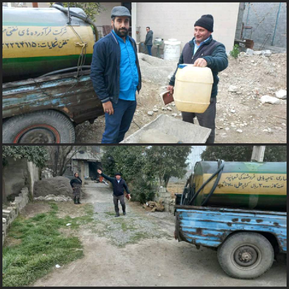 توزیع گازوئیل در روستای قادیکلا