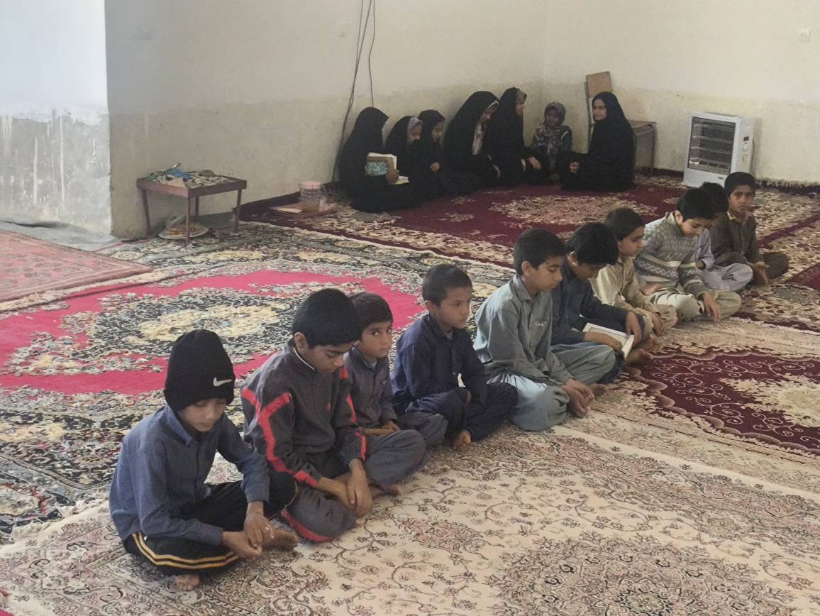گزارش کلاس قرآن در روستای برفی شهرستان 