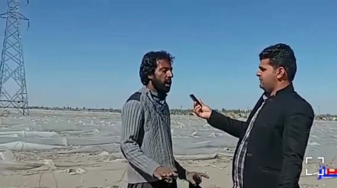 گزارش مردمی جاز خبر از خسارت طوفان شن به کشاورزان 