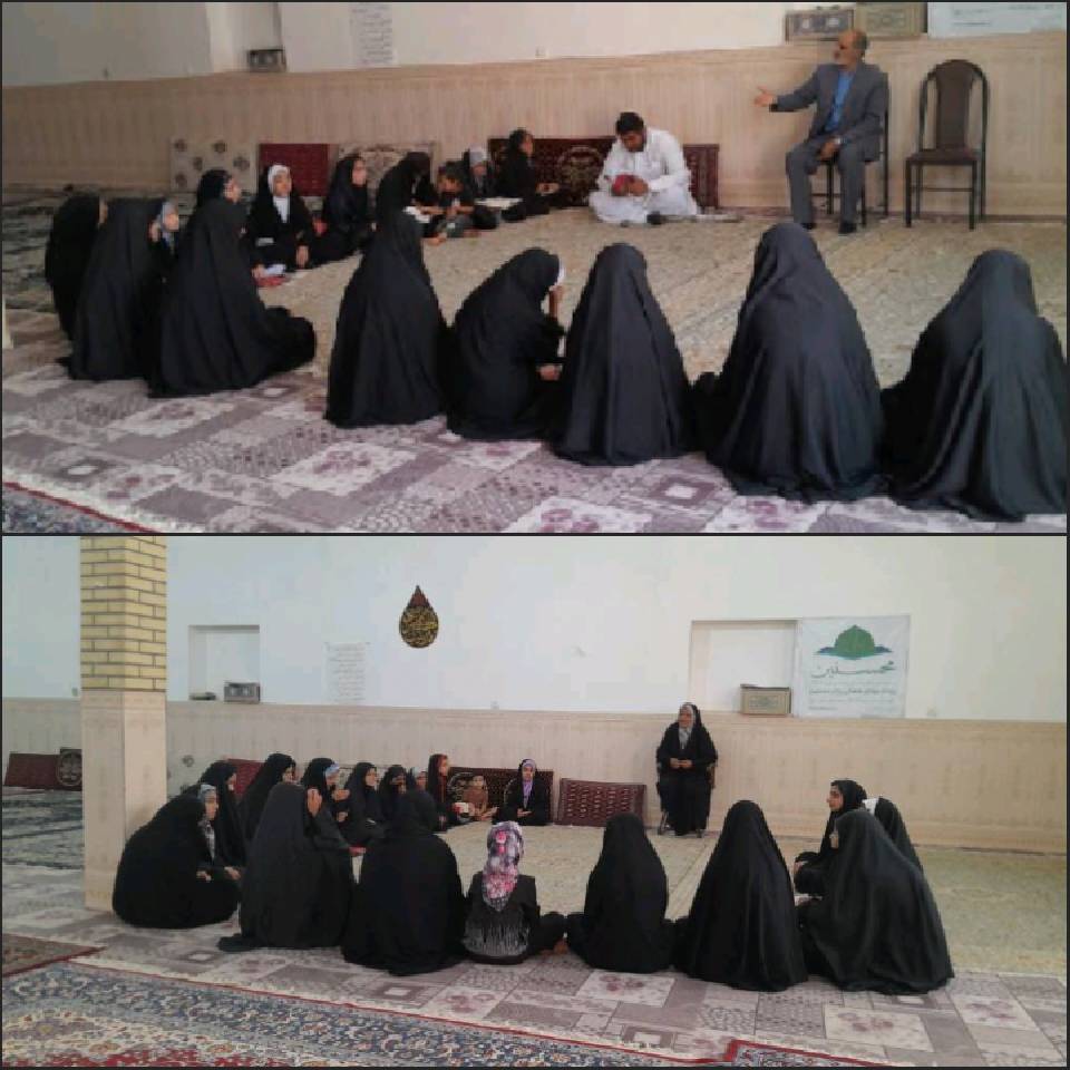 گزارش  کلاس قرآن دختران نوجوان در روستای بالاخانه