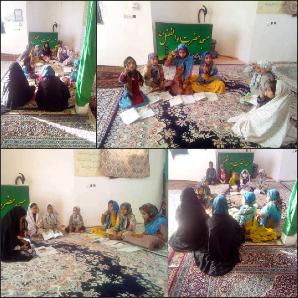 کلاس آموزشی با موضوع پاکیزگی و نظافت روستای میل نادر
