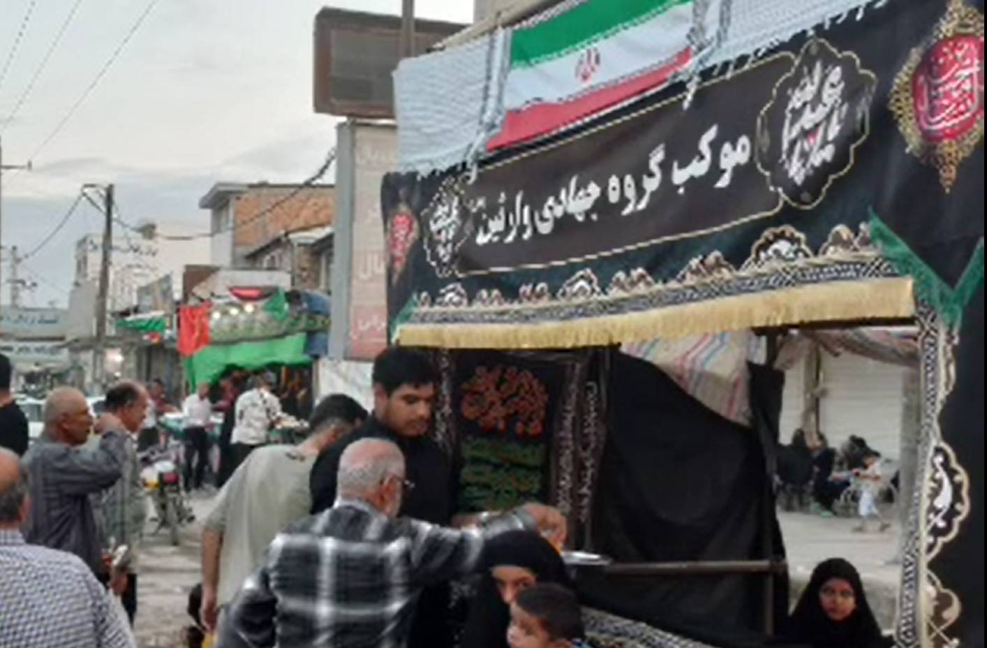  موکب گروه جهادی وارثین  مراسم جاماندگان اربعین حسینی - گره جهادی وارثین