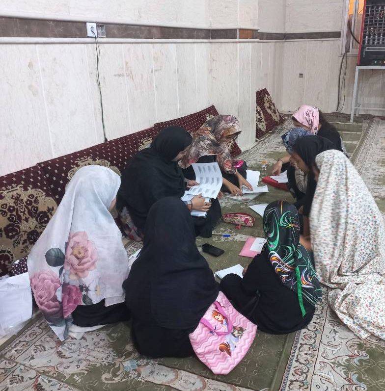 کلاس نقاشی سیاه قلم در کانون مسجد حضرت ابوالفضل العباس