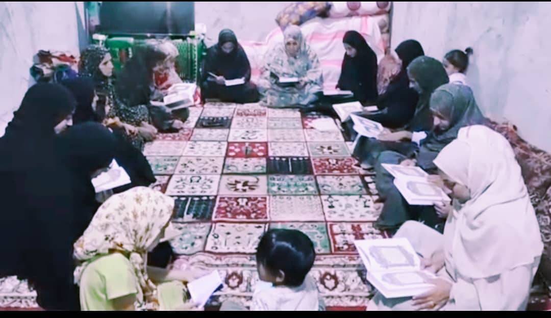 گزارش کلاس قرآن در روستای مزرعه تفضلی از شهر هشت‌بندی در حاشیه بندرعباس 