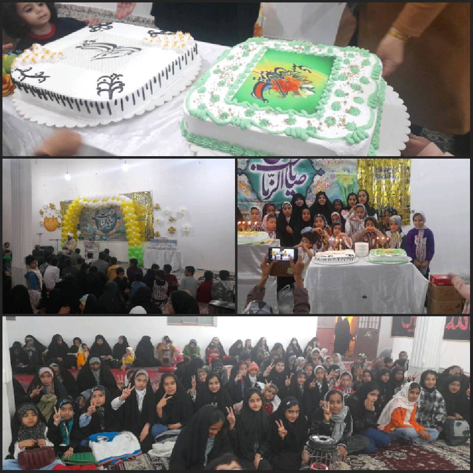 گزارش برپایی جشن به مناسبت سالروز ولادت با سعادت امام زمان(عج) در روستای حسین آباد خواجه