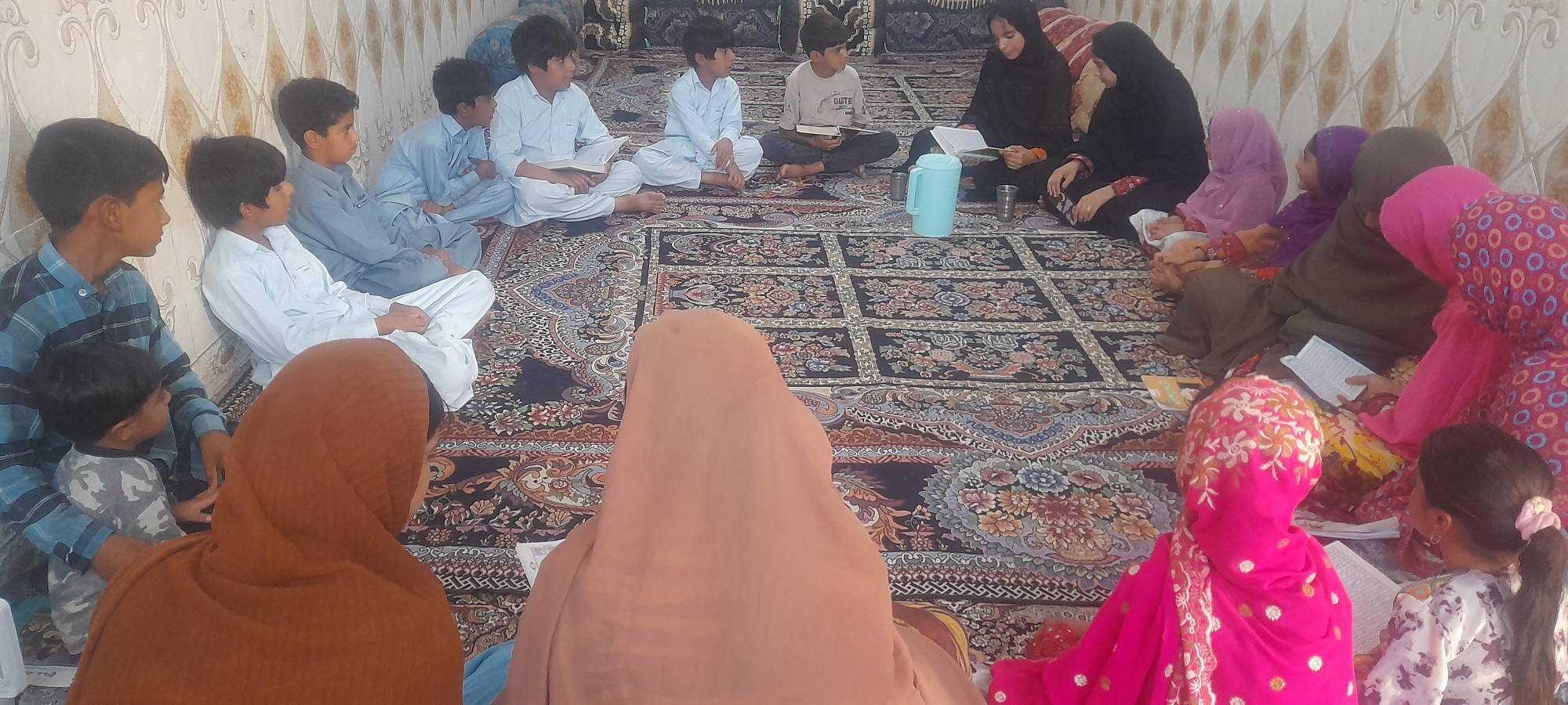 برگزاری کلاس قرآن در روستای چاه علیشاه از شهرستان جازموریان