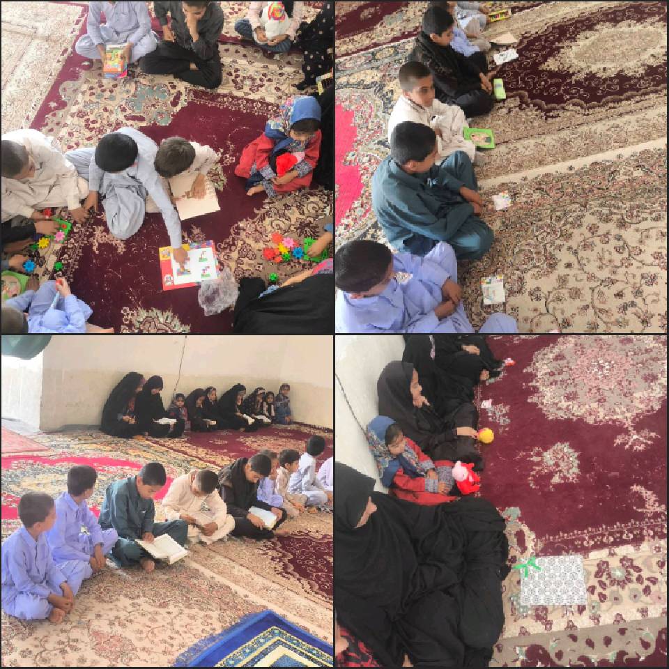گزارش کلاس قرآن در روستای برفی شهرستان هامون