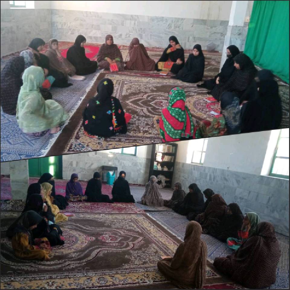 گزارش کلاس های زیر ویژه دختران در کانون مسجد چهارده معصوم (ع) روستای مکسان  استان سیستان و بلوچستان