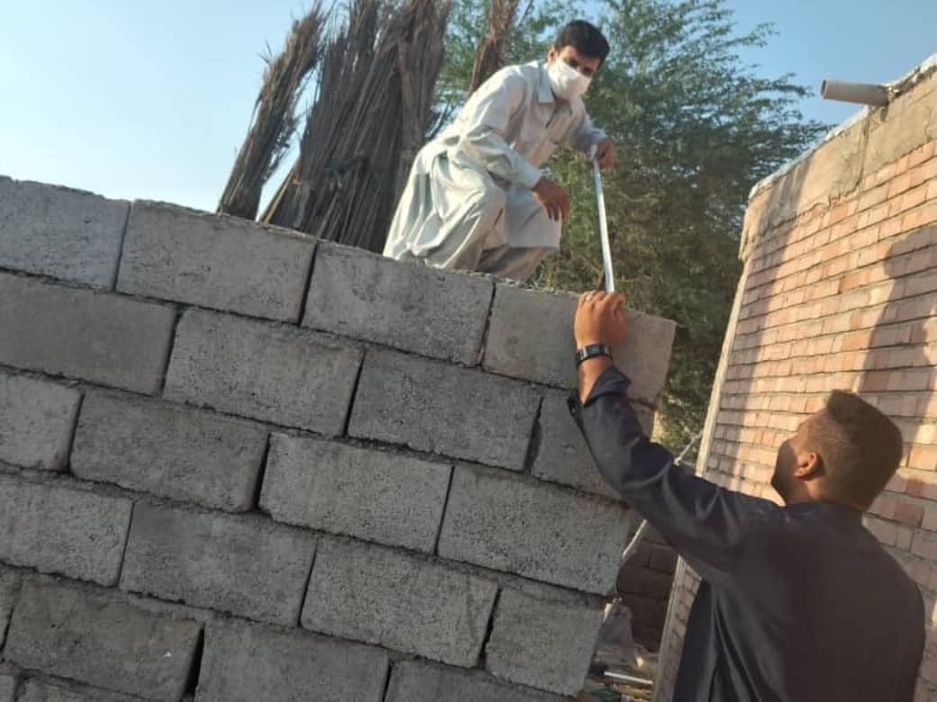 اولین جهادی عمرانی وارثین «ساخت دو سرویس بهداشتی»