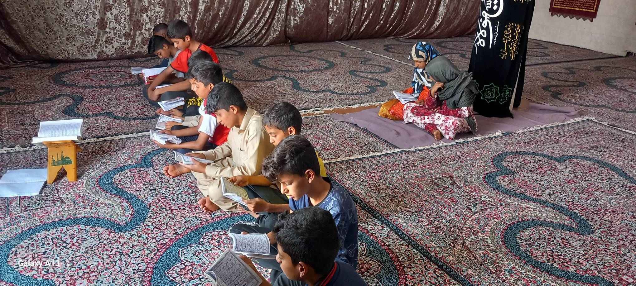 گزارش کلاس حفظ قرآن (جز 30) در روستای دهگودال شهرستان جازموریان